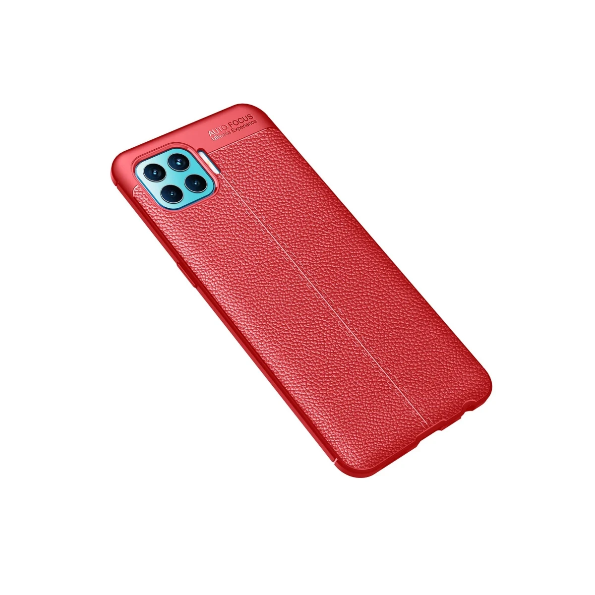 Oppo Reno 4 Lite Kılıf Auto Focus Kapak - Kırmızı