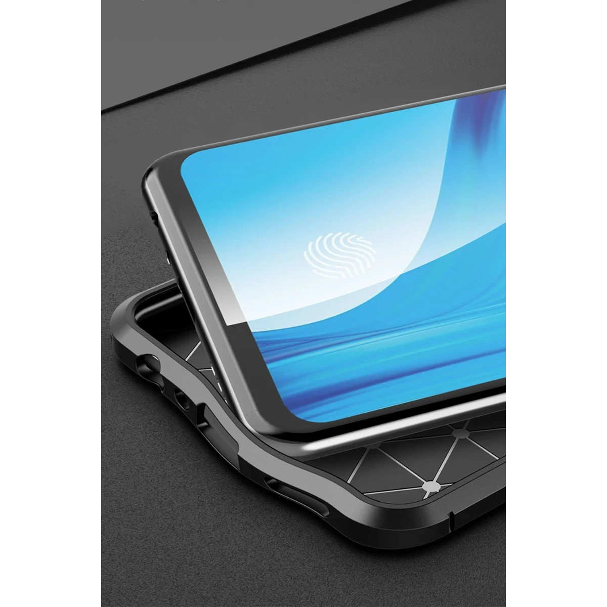 Oppo Reno 4 Lite Kılıf Auto Focus Kapak - Lacivert