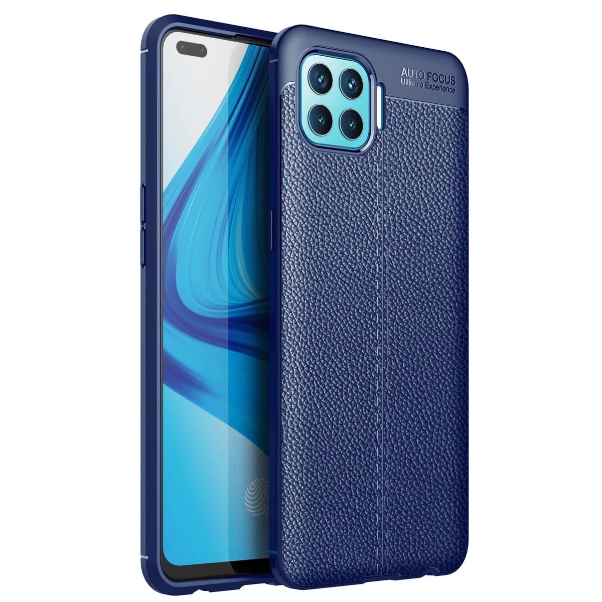 Oppo Reno 4 Lite Kılıf Auto Focus Kapak - Lacivert