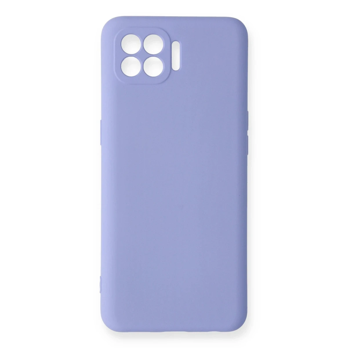 Oppo Reno 4 Lite Kılıf Nano içi Kadife Silikon - Lila