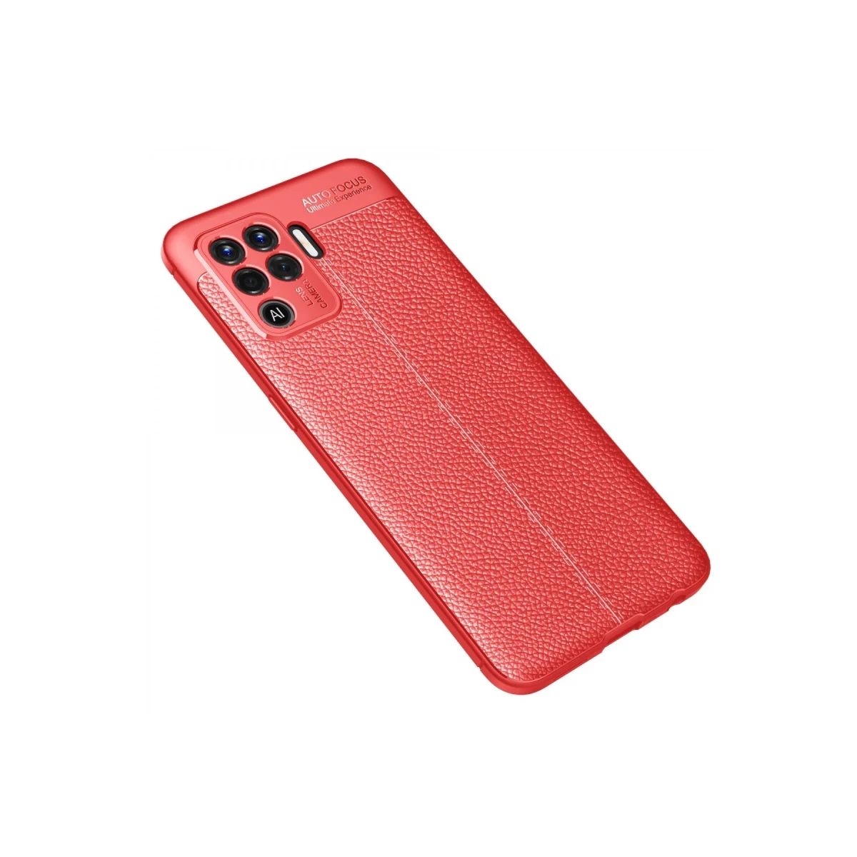 Oppo Reno 5 Lite Kılıf Auto Focus Kapak - Kırmızı