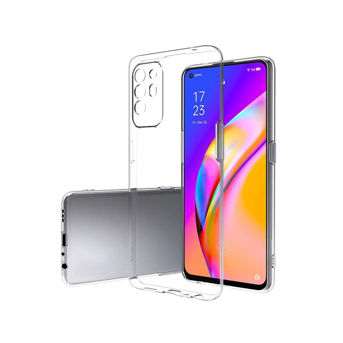 Oppo Reno 5 Lite Kılıf Lüx Şeffaf Silikon
