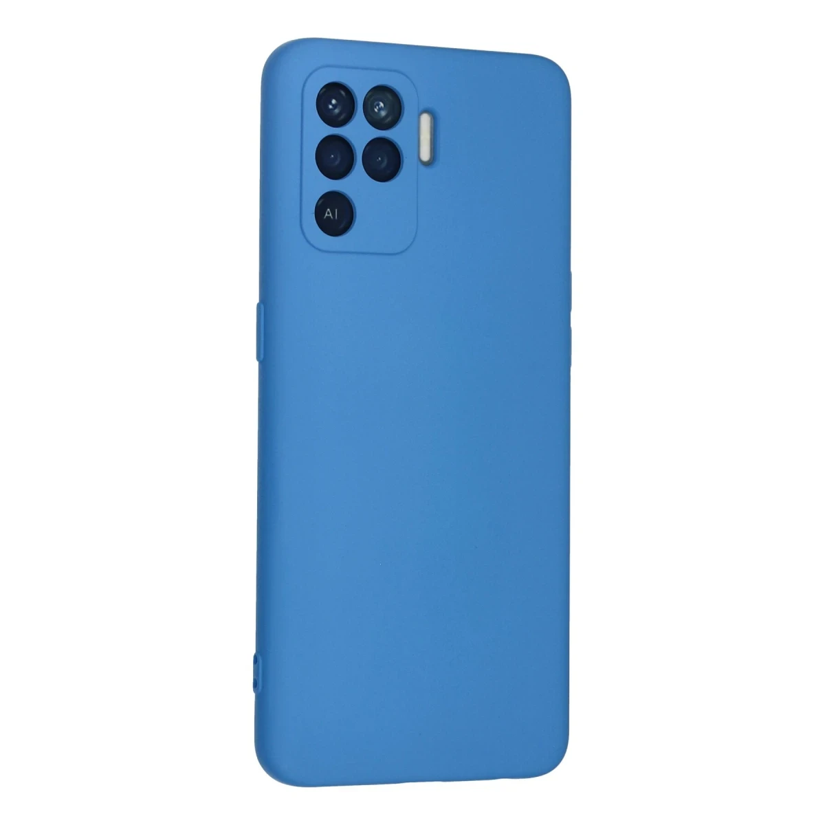 Oppo Reno 5 Lite Kılıf Nano içi Kadife Silikon - Mavi