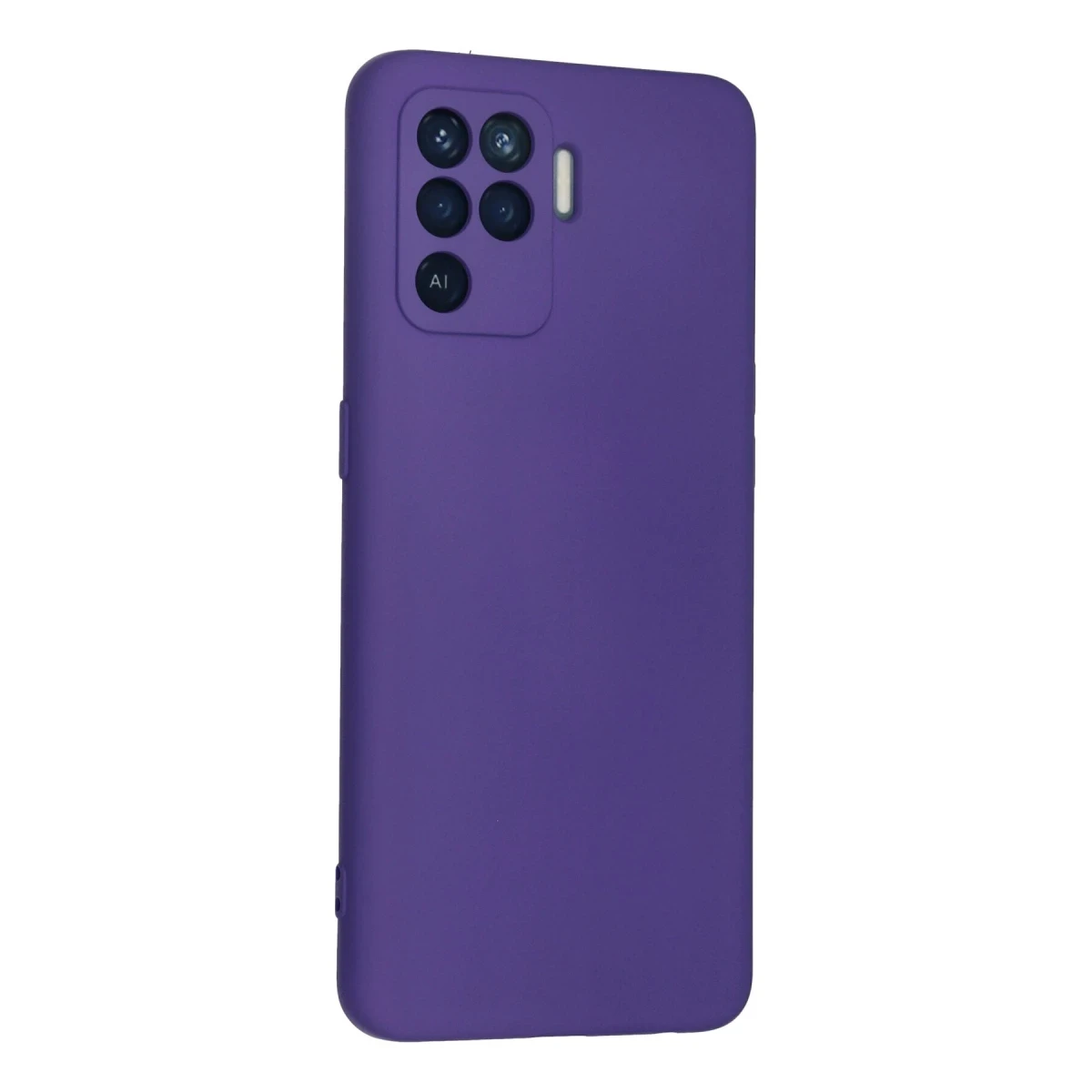 Oppo Reno 5 Lite Kılıf Nano içi Kadife Silikon - Mor