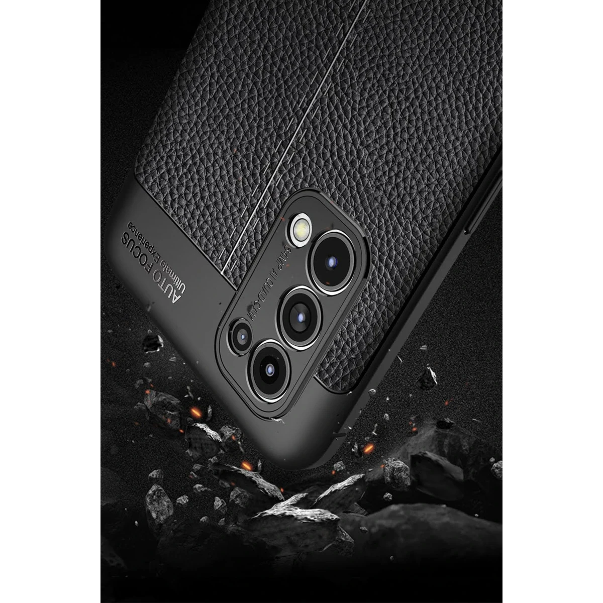 Oppo Reno 5 Pro Kılıf Auto Focus Kapak - Siyah