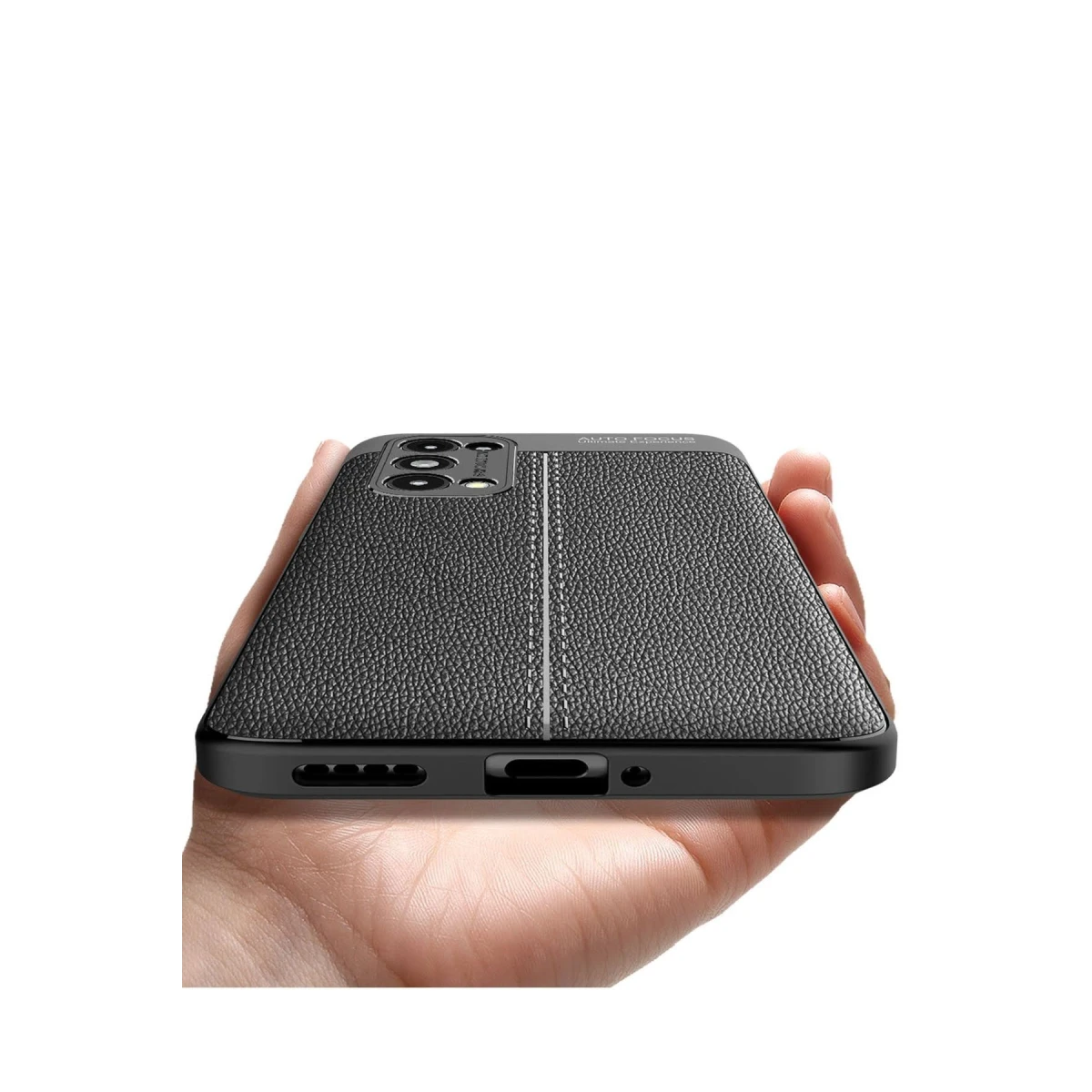Oppo Reno 5 Pro Kılıf Auto Focus Kapak - Siyah