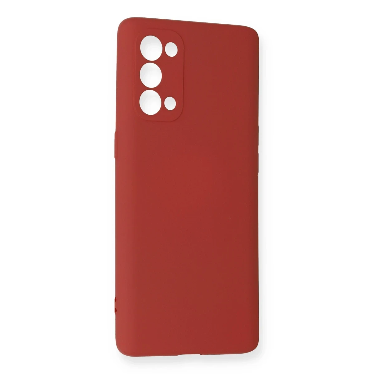 Oppo Reno 5 Pro Kılıf Nano içi Kadife Silikon - Kiremit