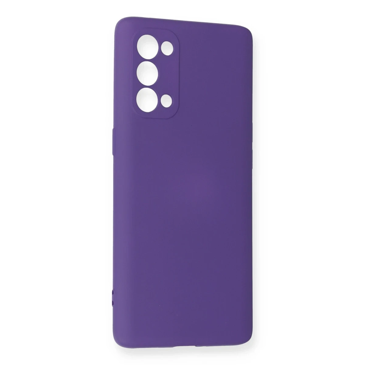 Oppo Reno 5 Pro Kılıf Nano içi Kadife Silikon - Mor