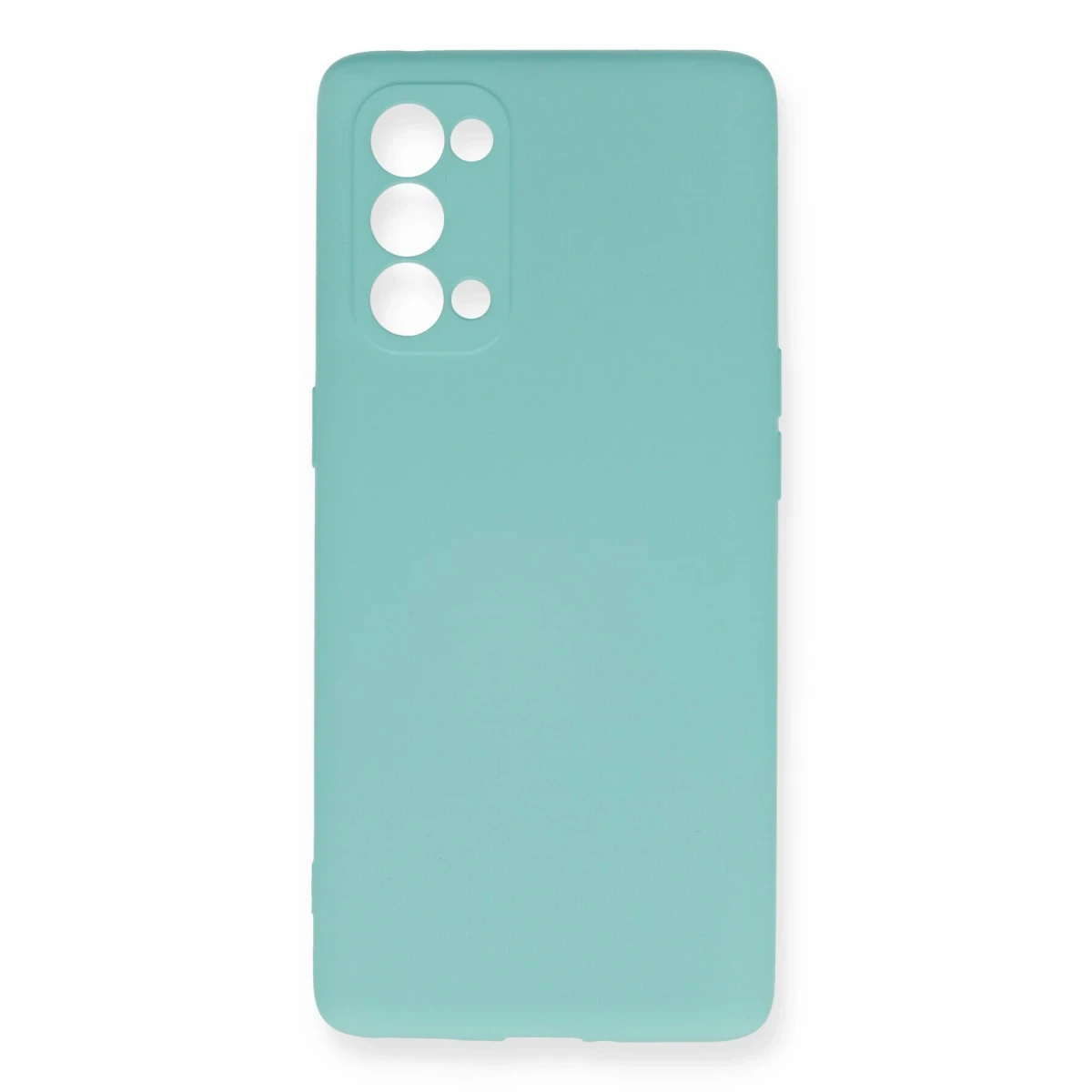 Oppo Reno 5 Pro Kılıf Nano içi Kadife Silikon - Turkuaz
