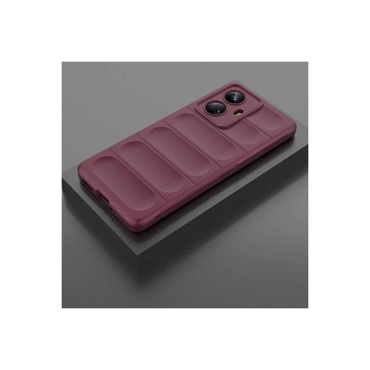 Realme 10 Pro 5G Kılıf Optimum Silikon - Bordo