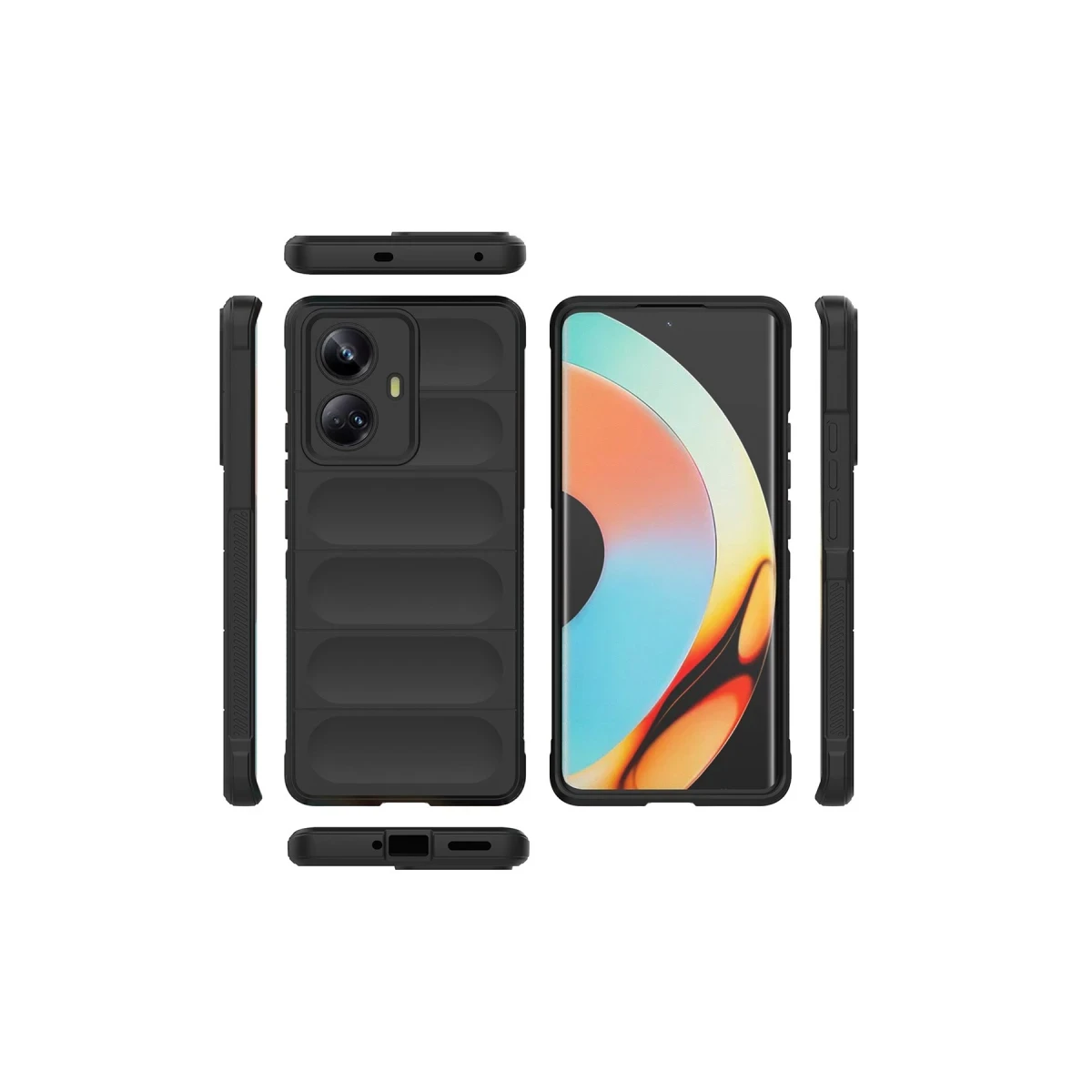 Realme 10 Pro 5G Kılıf Optimum Silikon - Kırmızı