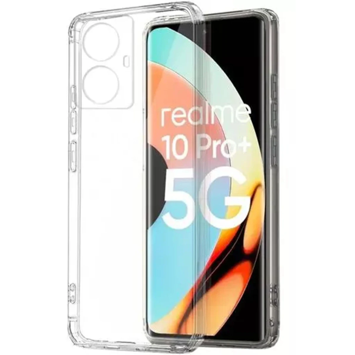 Realme 10 Pro Plus 5G Kılıf Lüx Şeffaf Silikon