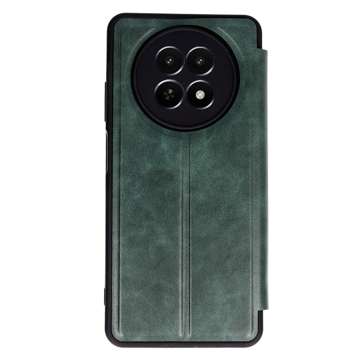 Realme 12 5G Kılıf Flip Cover - Koyu Yeşil