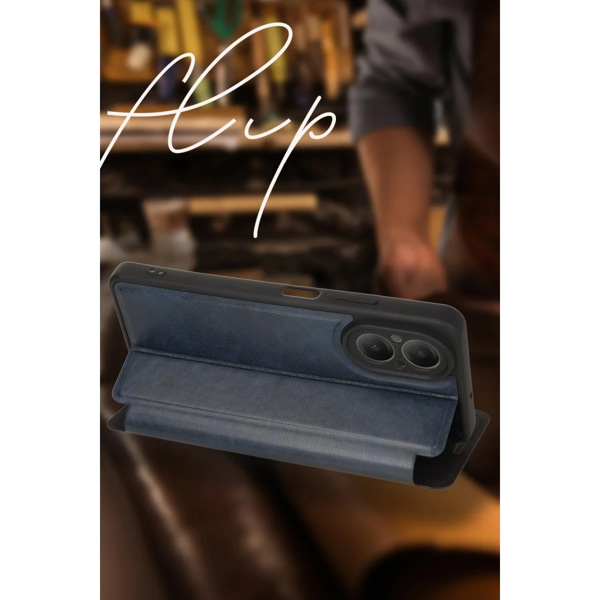 Realme 12 Lite Kılıf Flip Cover - Kırmızı