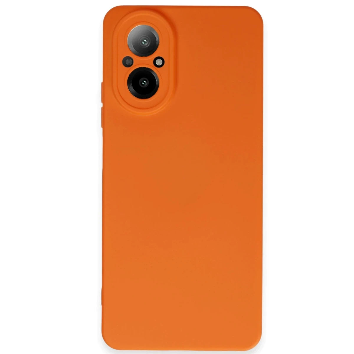 Realme 12 Lite Kılıf Nano içi Kadife Silikon - Turuncu