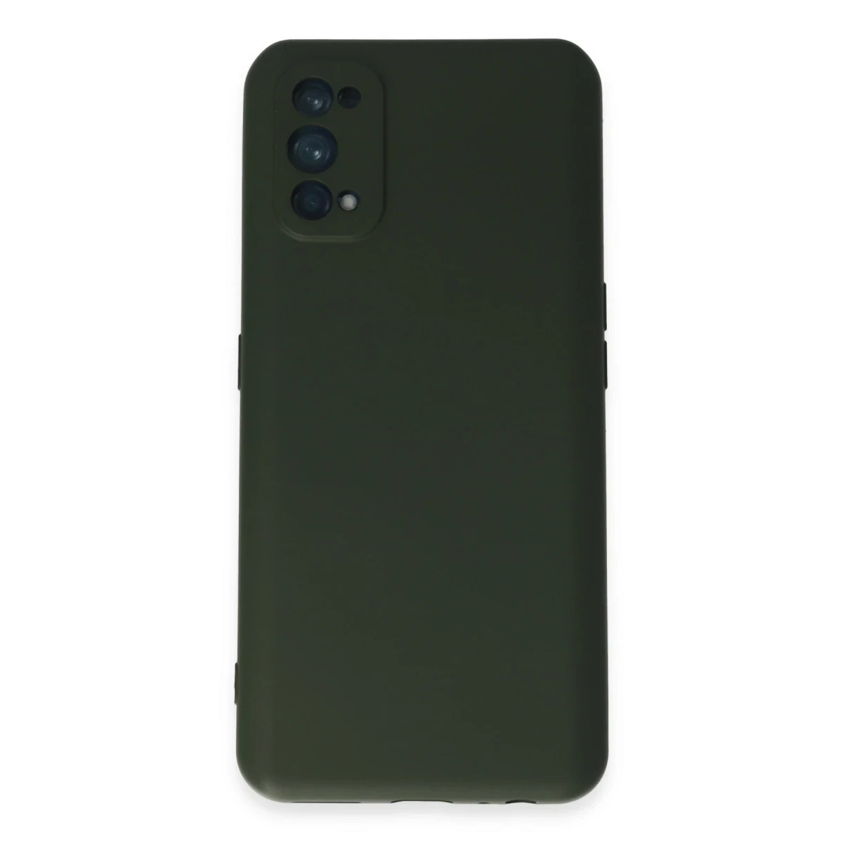 Realme 7 Pro Kılıf Nano içi Kadife Silikon - Koyu Yeşil