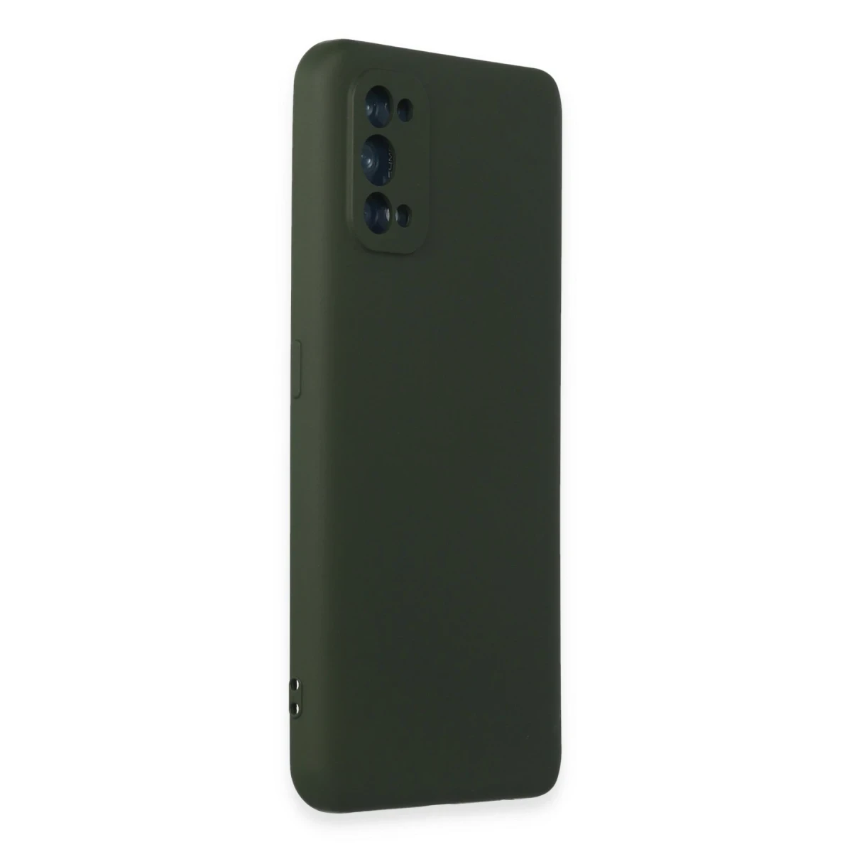 Realme 7 Pro Kılıf Nano içi Kadife Silikon - Koyu Yeşil