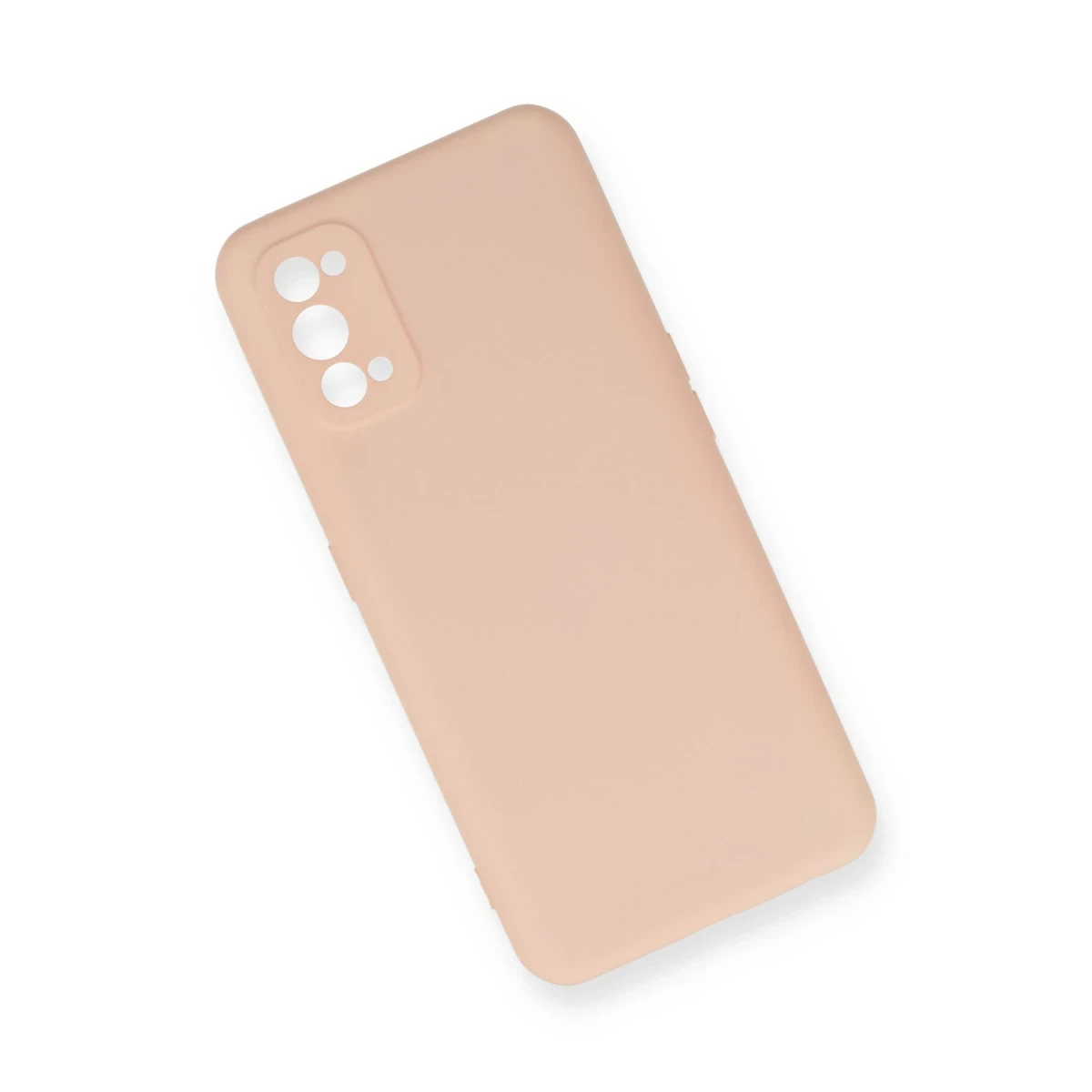 Realme 7 Pro Kılıf Nano içi Kadife Silikon - Pudra