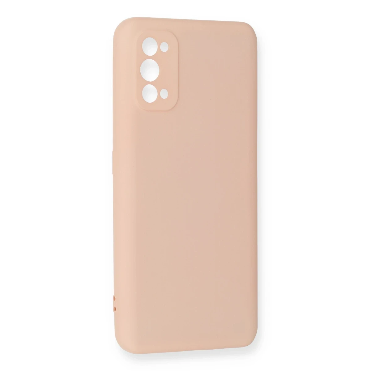 Realme 7 Pro Kılıf Nano içi Kadife Silikon - Pudra
