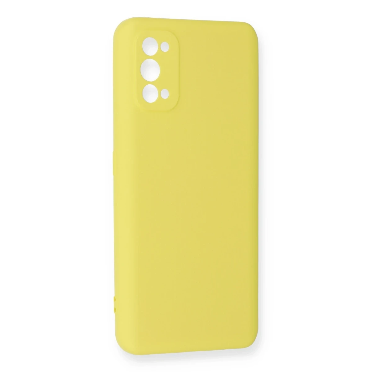 Realme 7 Pro Kılıf Nano içi Kadife Silikon - Sarı