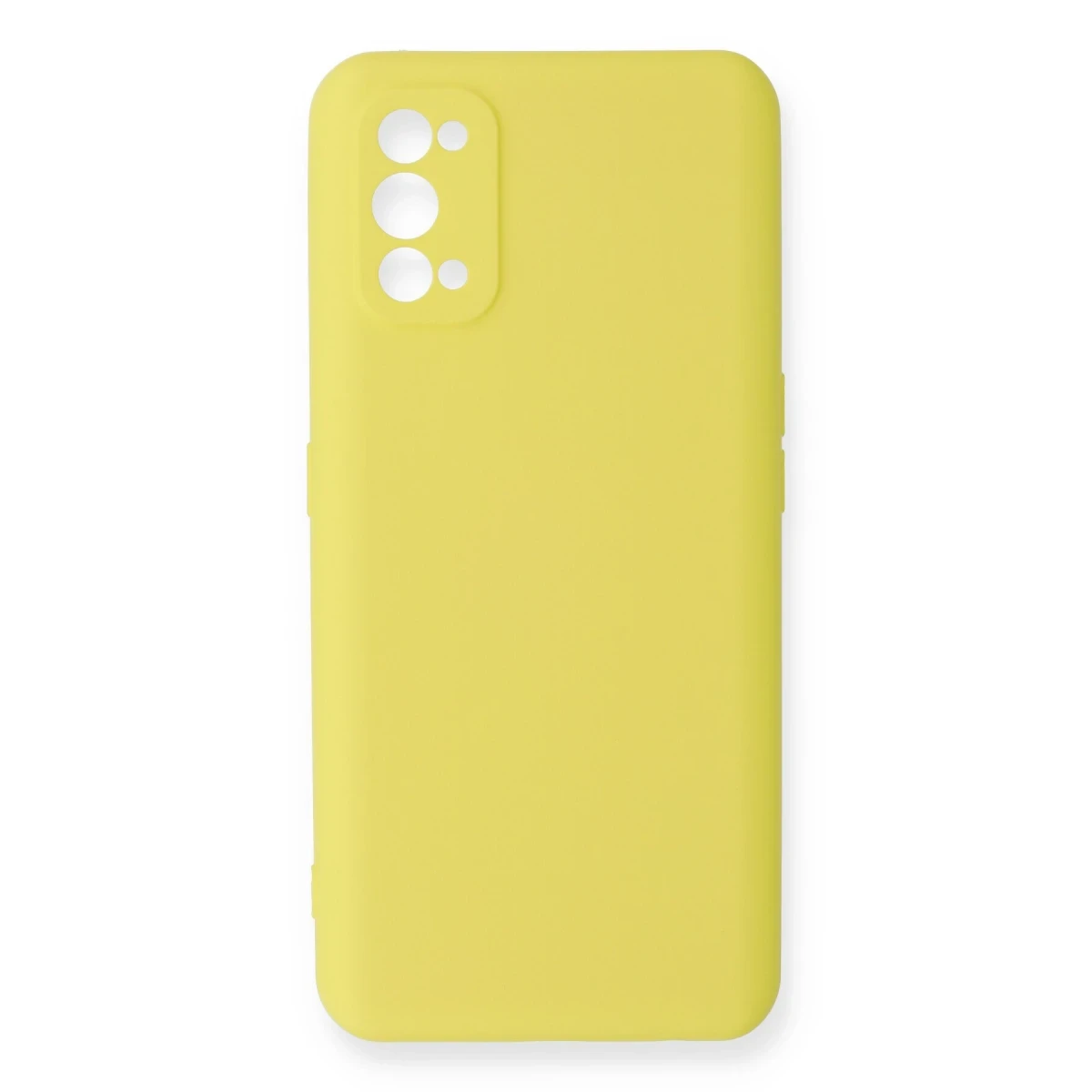 Realme 7 Pro Kılıf Nano içi Kadife Silikon - Sarı