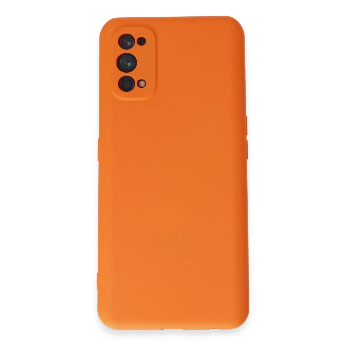 Realme 7 Pro Kılıf Nano içi Kadife Silikon - Turuncu