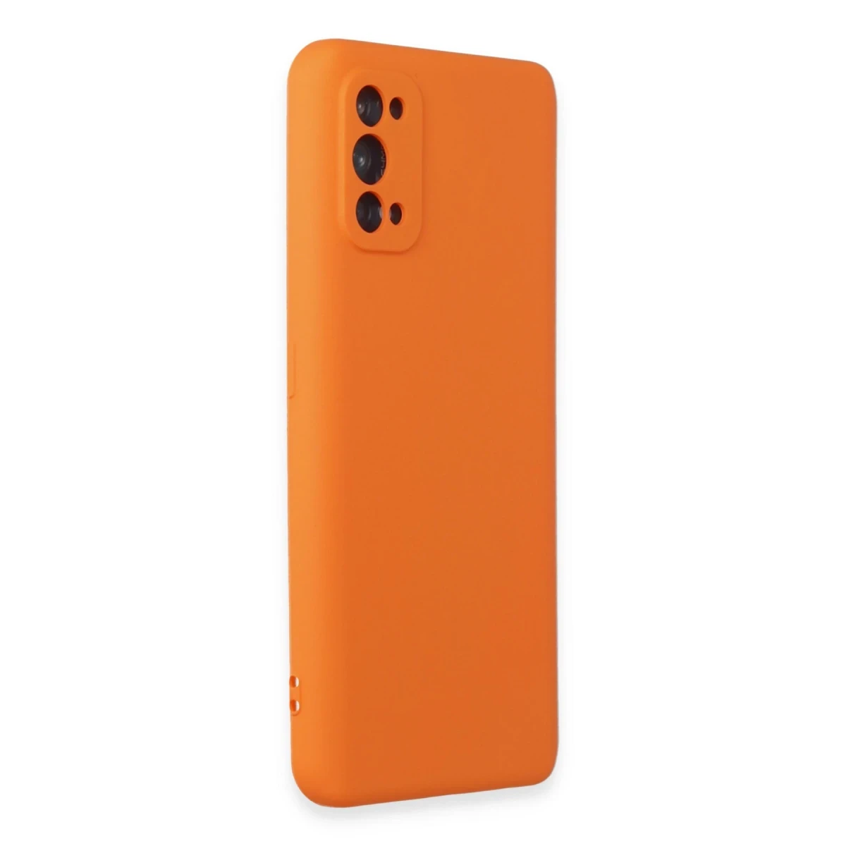 Realme 7 Pro Kılıf Nano içi Kadife Silikon - Turuncu