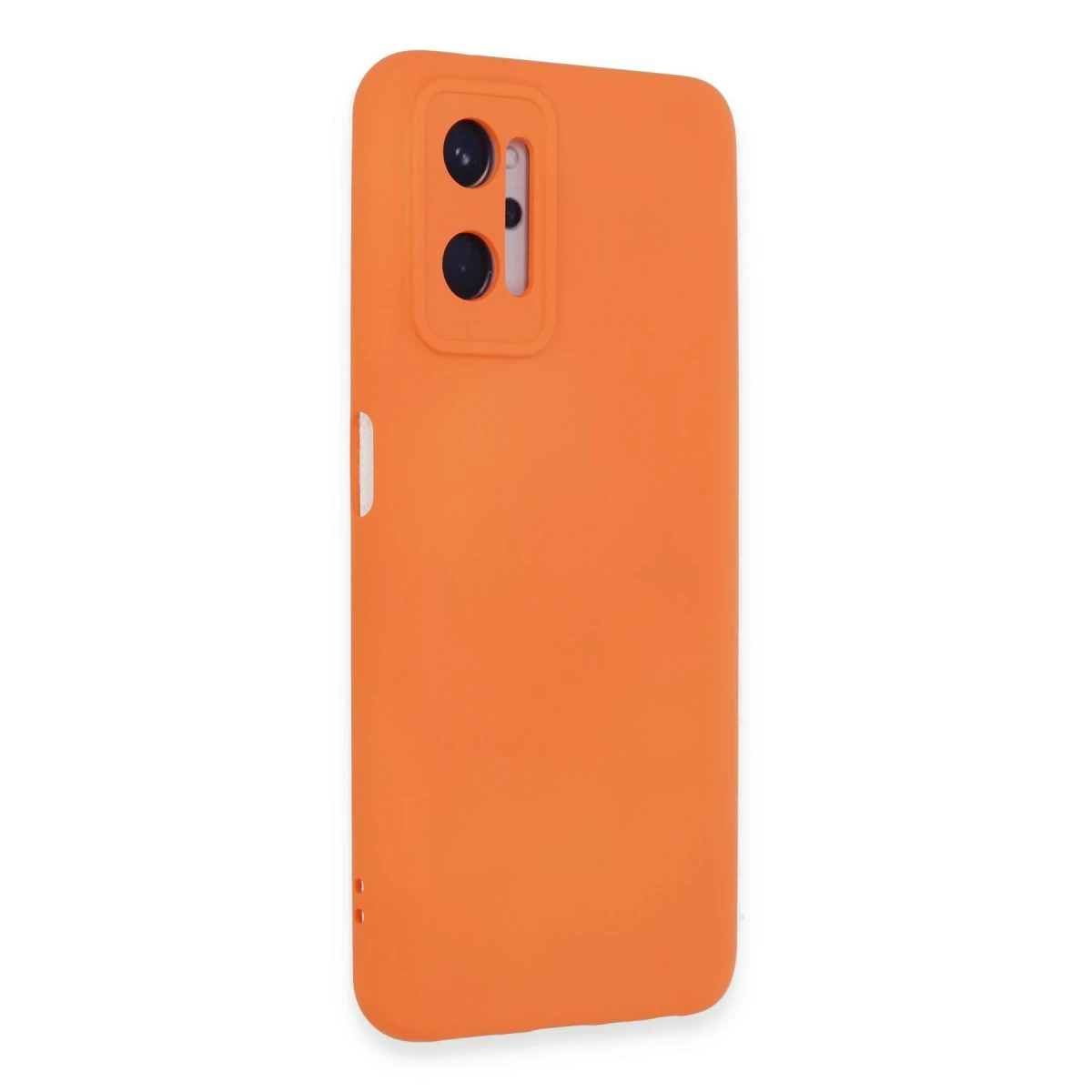 Realme 9i 4G Kılıf Nano içi Kadife Silikon - Turuncu