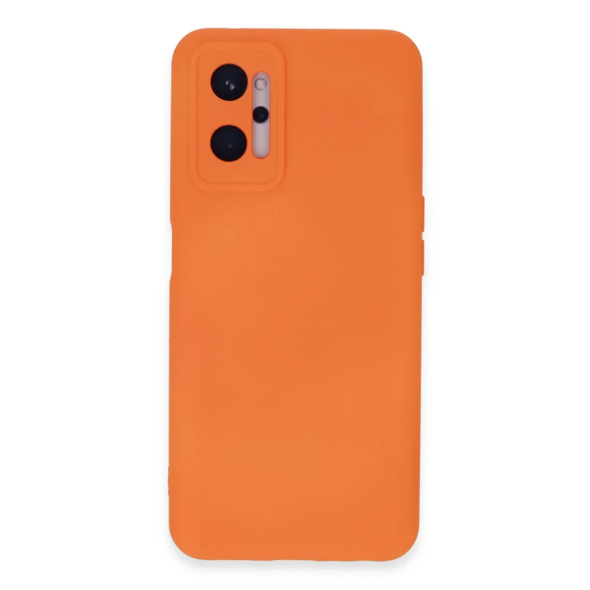 Realme 9i 4G Kılıf Nano içi Kadife Silikon - Turuncu