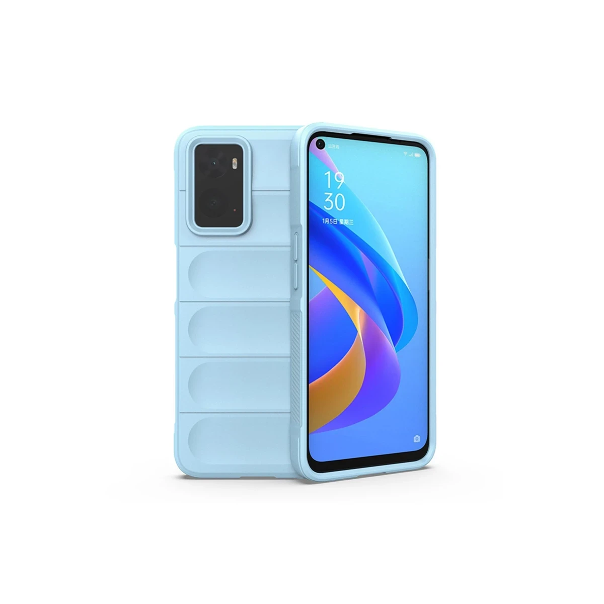 Realme 9i 4G Kılıf Optimum Silikon - Sky Blue