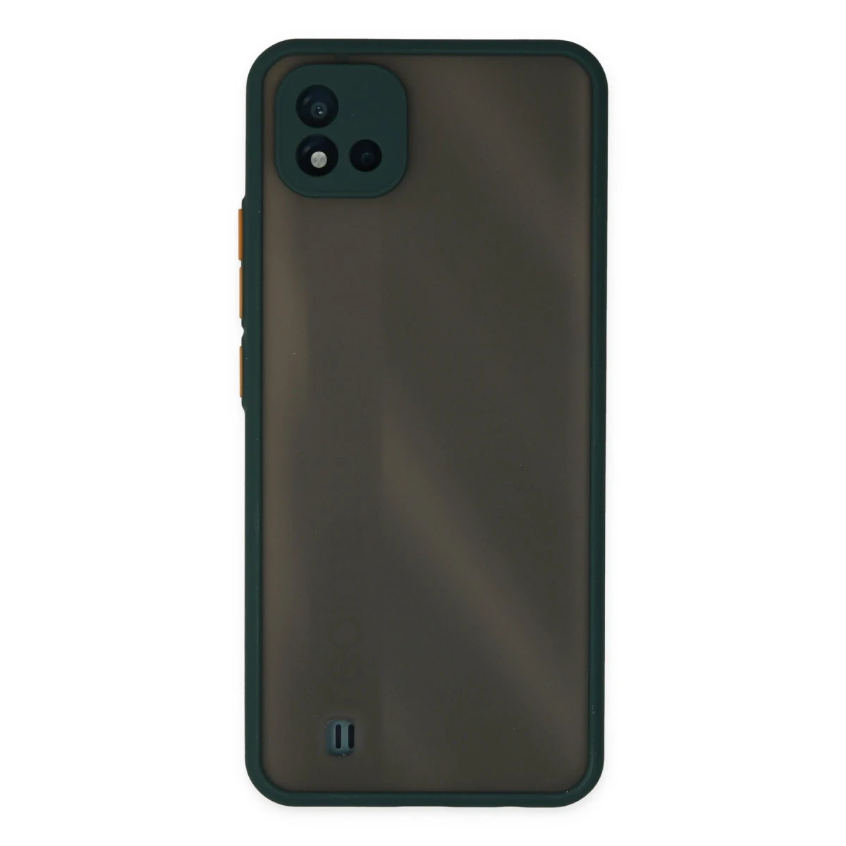 Realme C11 2021 Kılıf Montreal Silikon Kapak - Yeşil