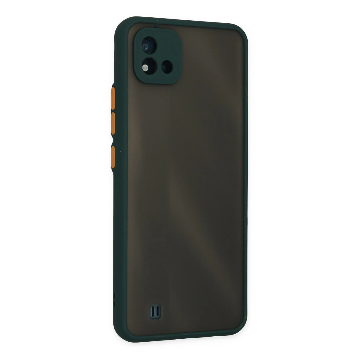 Realme C11 2021 Kılıf Montreal Silikon Kapak - Yeşil