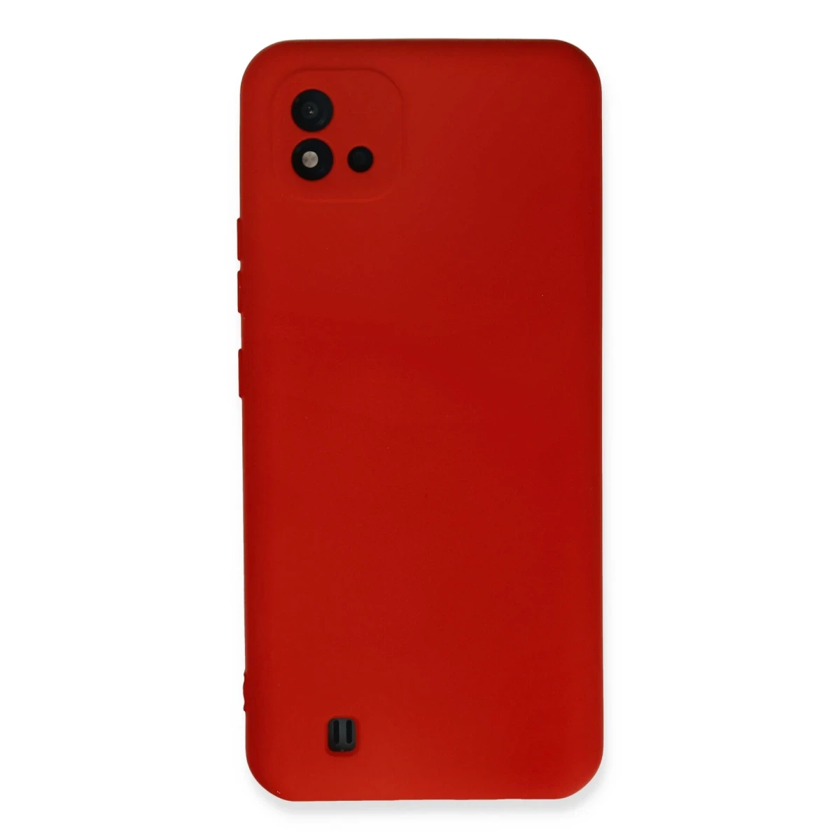 Realme C11 2021 Kılıf Nano içi Kadife Silikon - Kırmızı