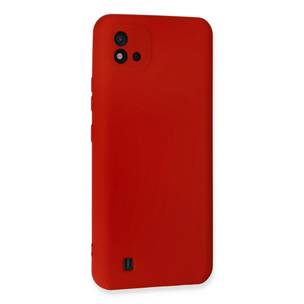 Realme C11 2021 Kılıf Nano içi Kadife Silikon - Kırmızı