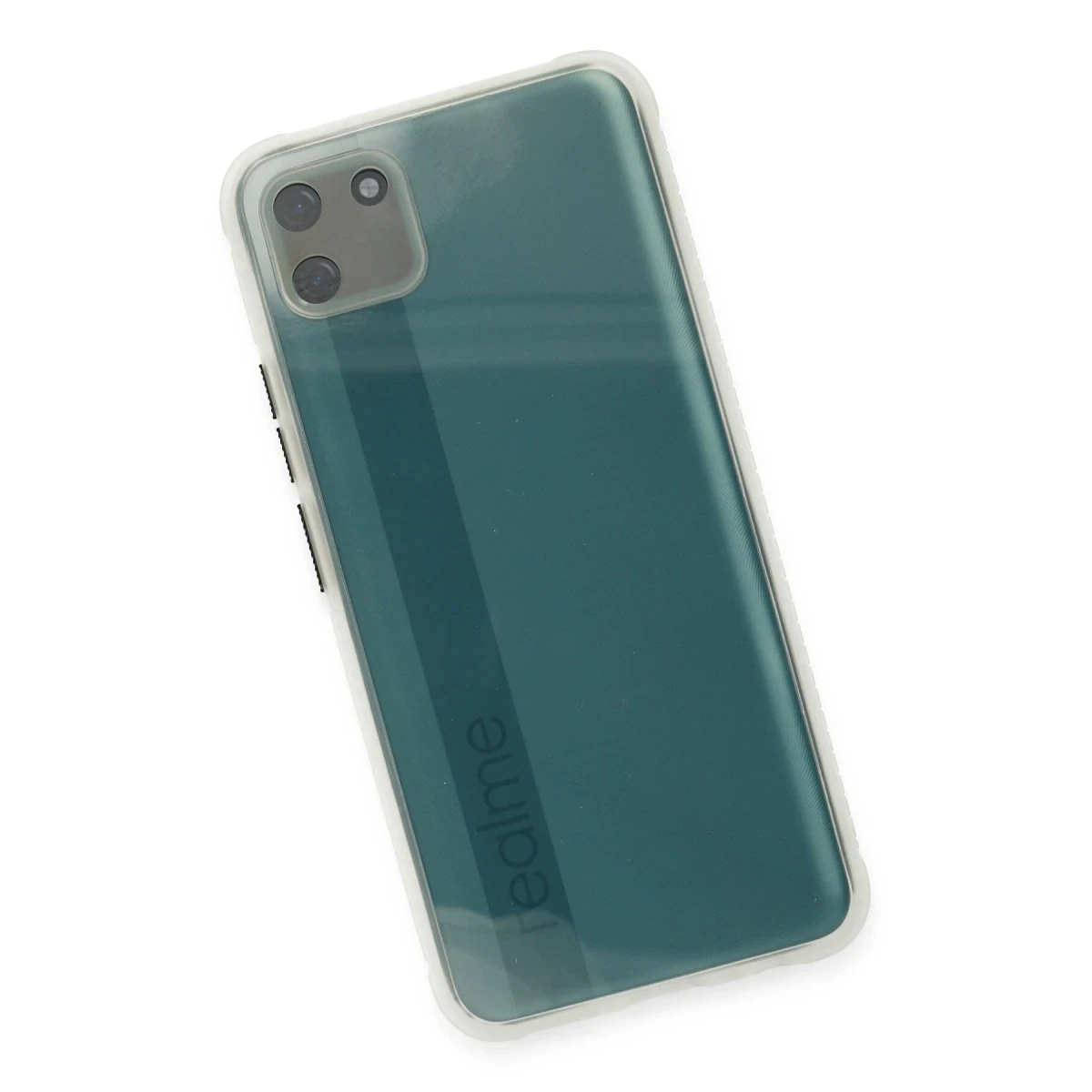 Realme C11 Kılıf Miami Şeffaf Silikon - Şeffaf