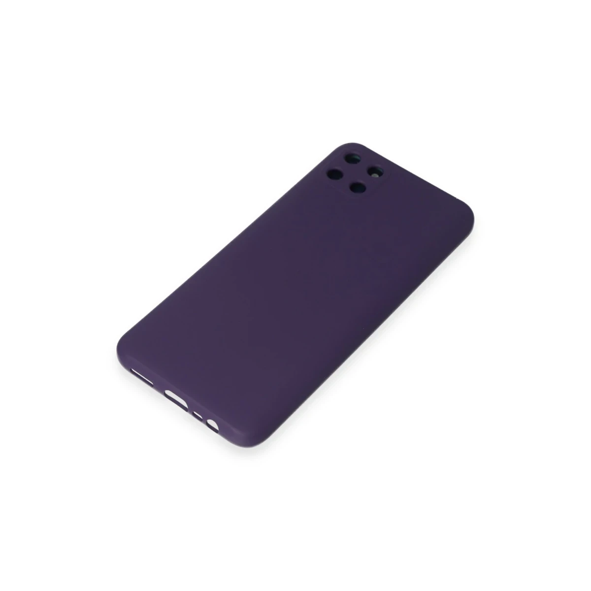 Realme C11 Kılıf Nano içi Kadife Silikon - Mor