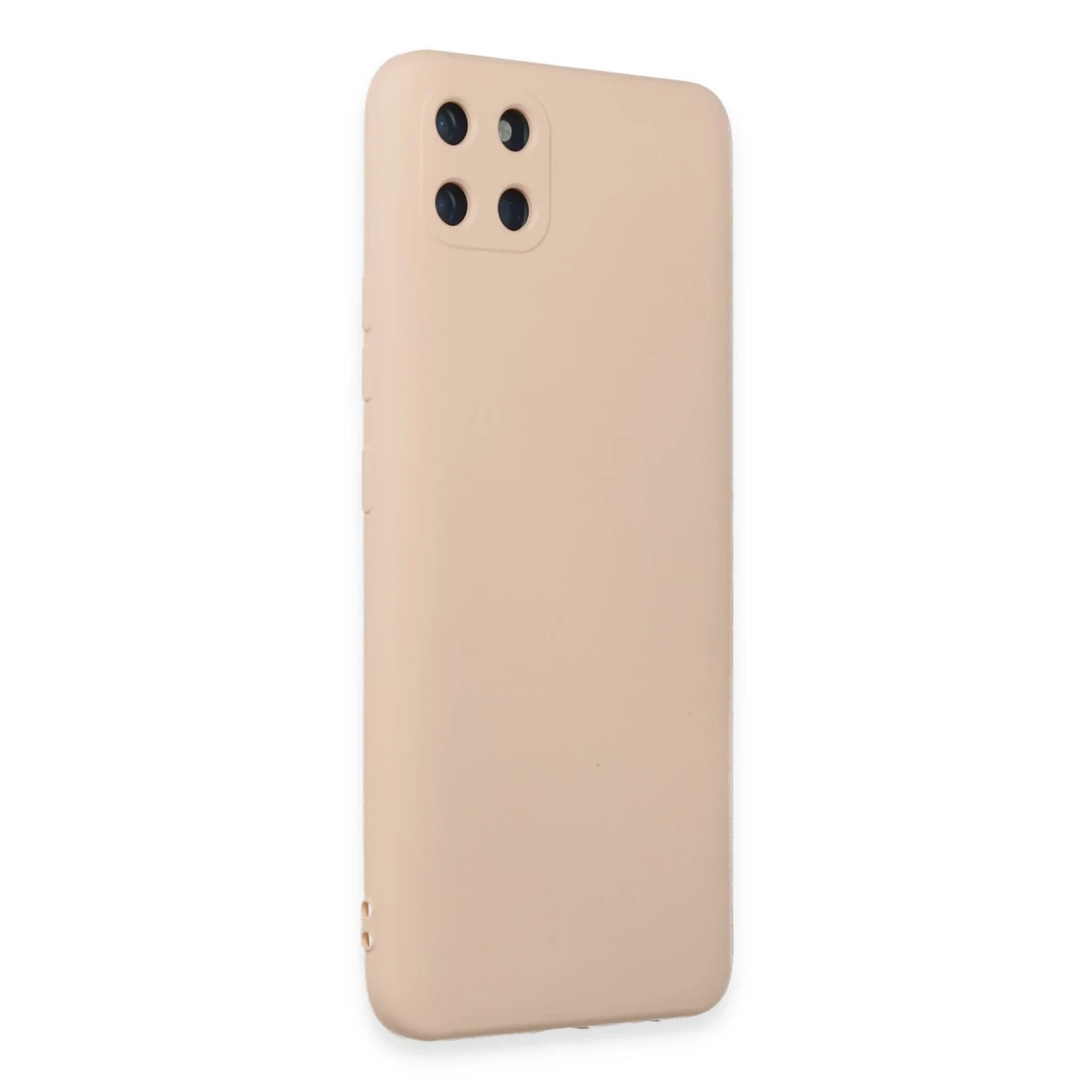 Realme C11 Kılıf Nano içi Kadife Silikon - Pudra