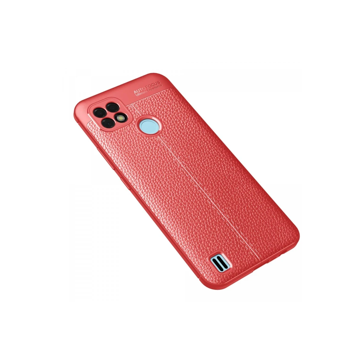 Realme C21 Kılıf Auto Focus Kapak - Kırmızı