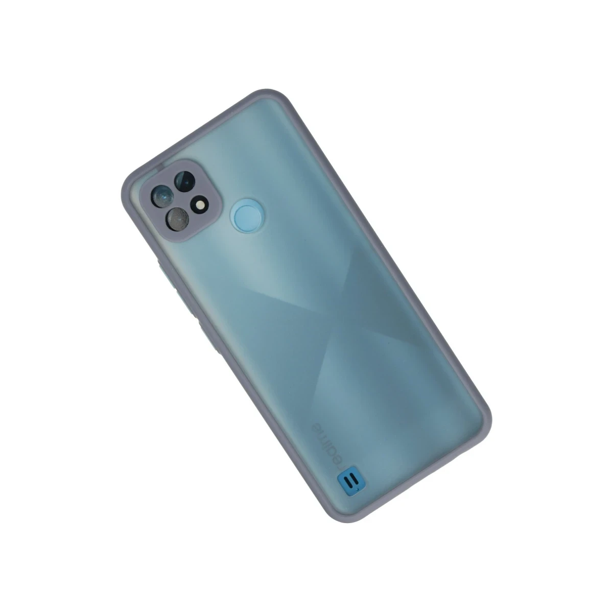 Realme C21 Kılıf Montreal Silikon Kapak - Gri