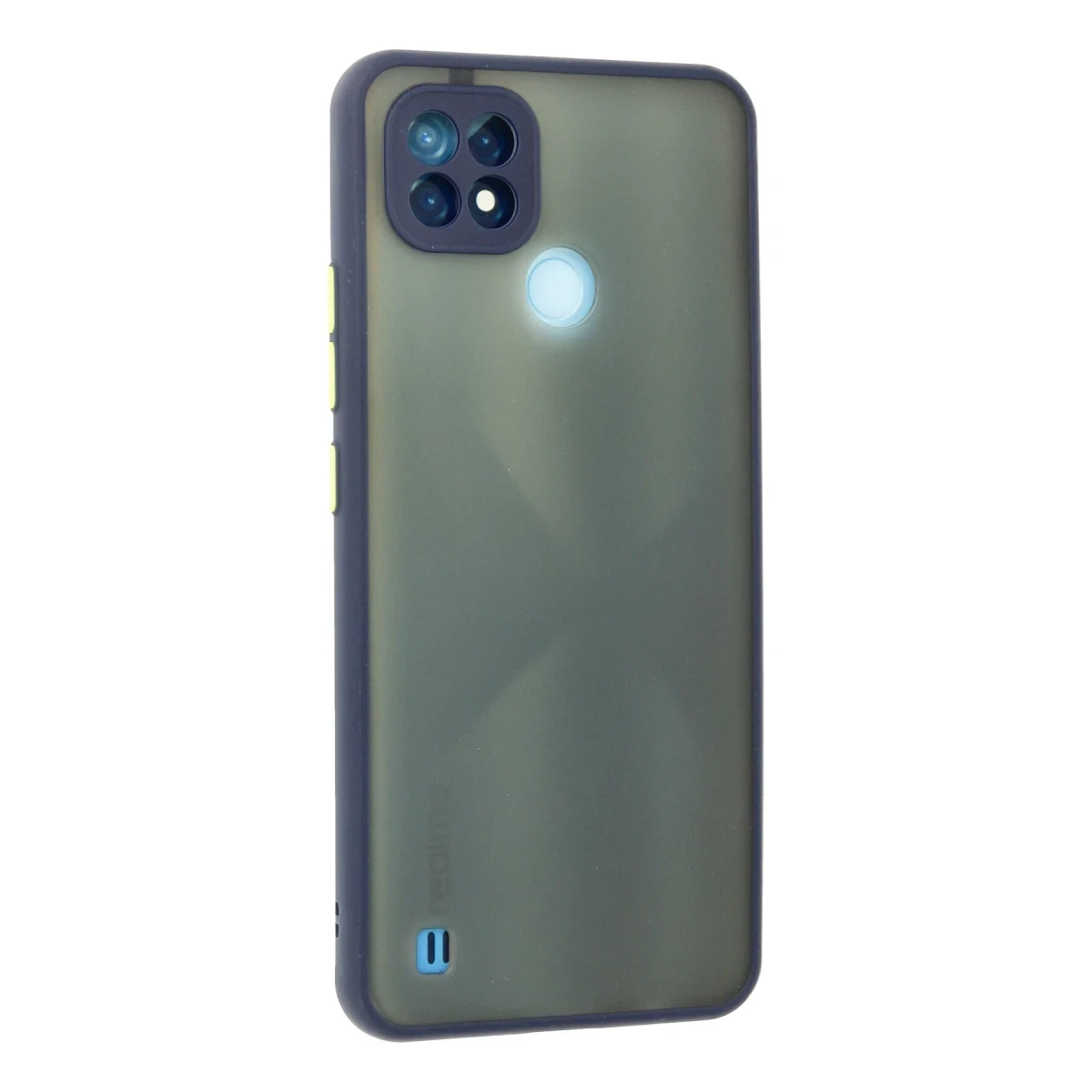Realme C21 Kılıf Montreal Silikon Kapak - Lacivert