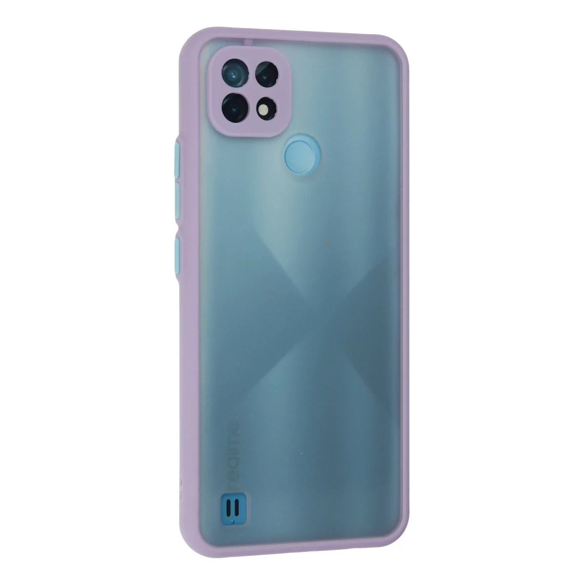 Realme C21 Kılıf Montreal Silikon Kapak - Mor