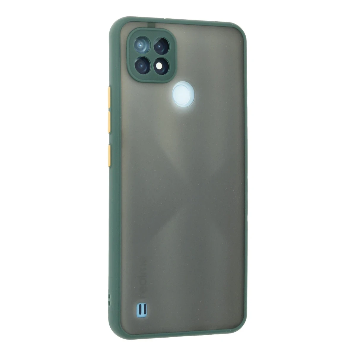 Realme C21 Kılıf Montreal Silikon Kapak - Yeşil