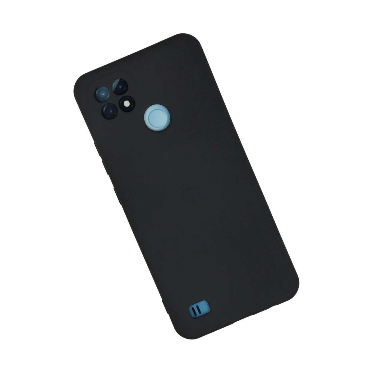 Realme C21 Kılıf Nano içi Kadife Silikon - Lacivert