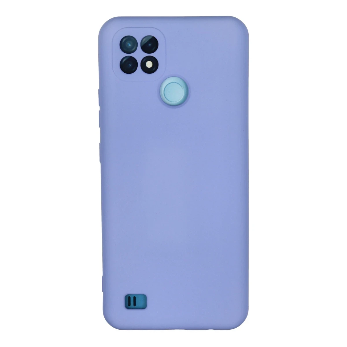 Realme C21 Kılıf Nano içi Kadife Silikon - Lila