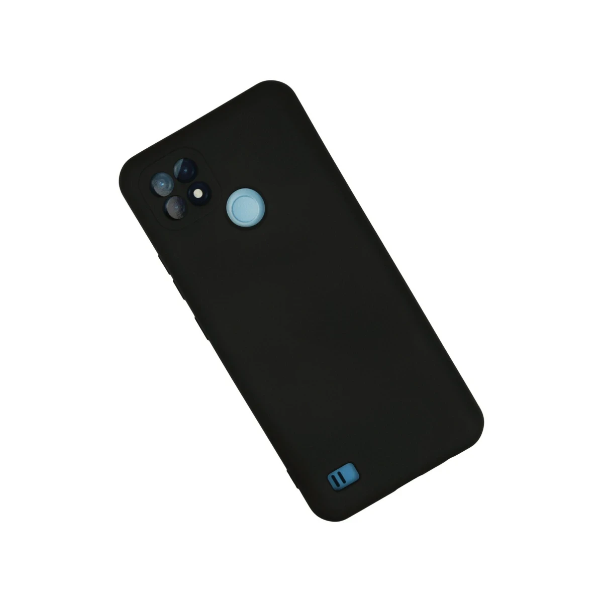 Realme C21 Kılıf Nano içi Kadife Silikon - Siyah