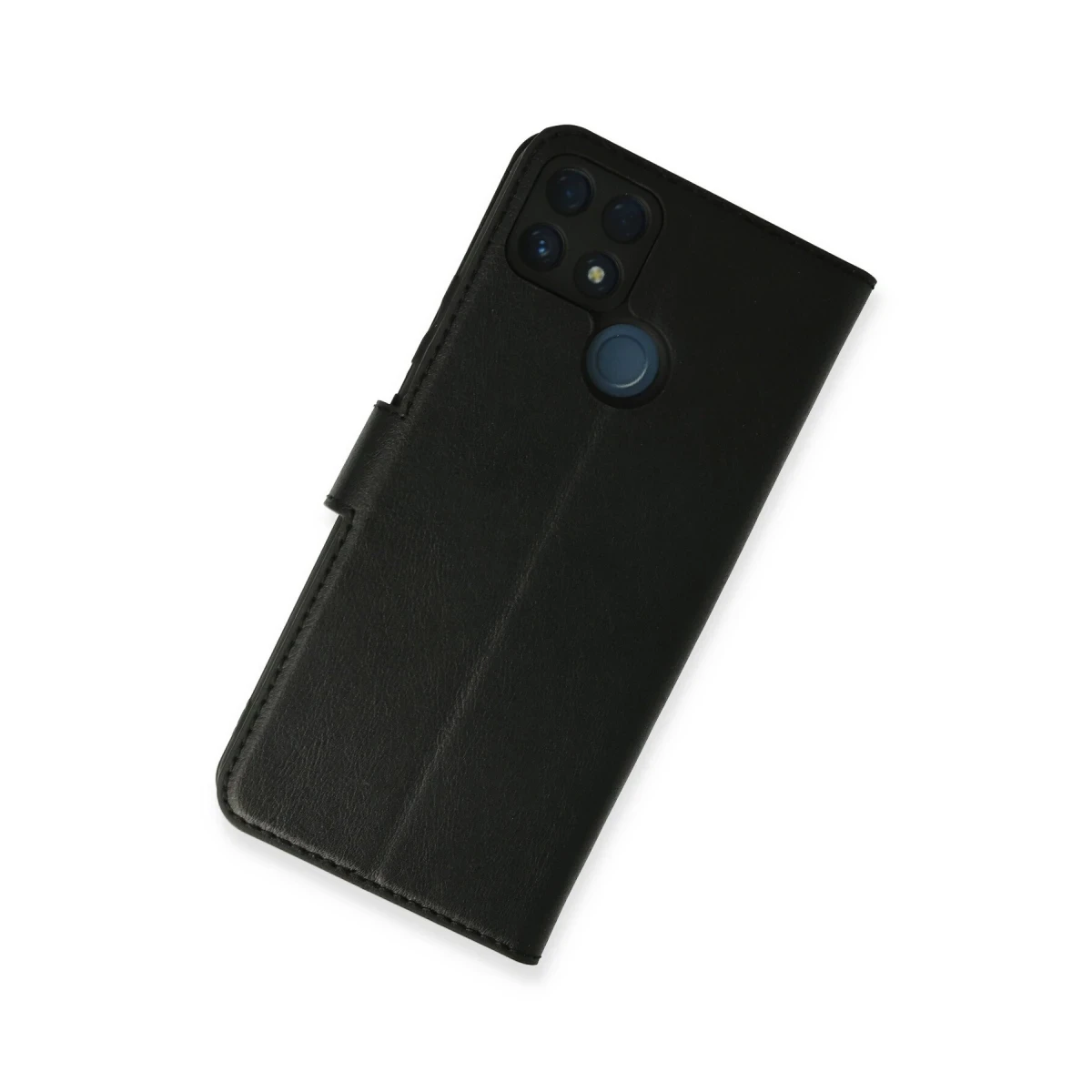 Realme C25 Kılıf Trend S Plus Kapaklı Kılıf - Siyah
