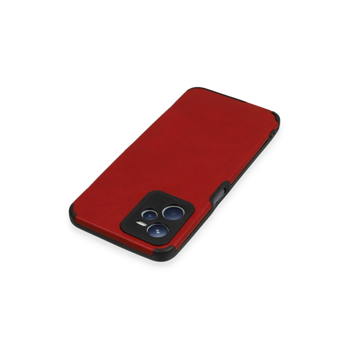 Realme C35 Kılıf Loop Deri Silikon - Kırmızı