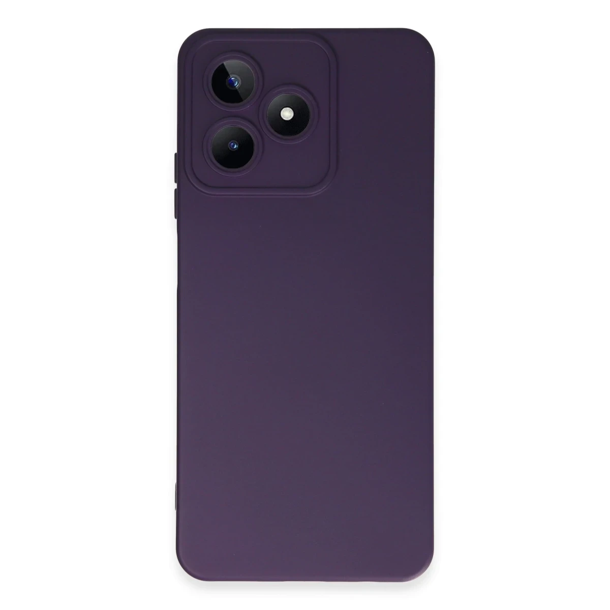 Realme C53 Kılıf Nano içi Kadife Silikon - Mor