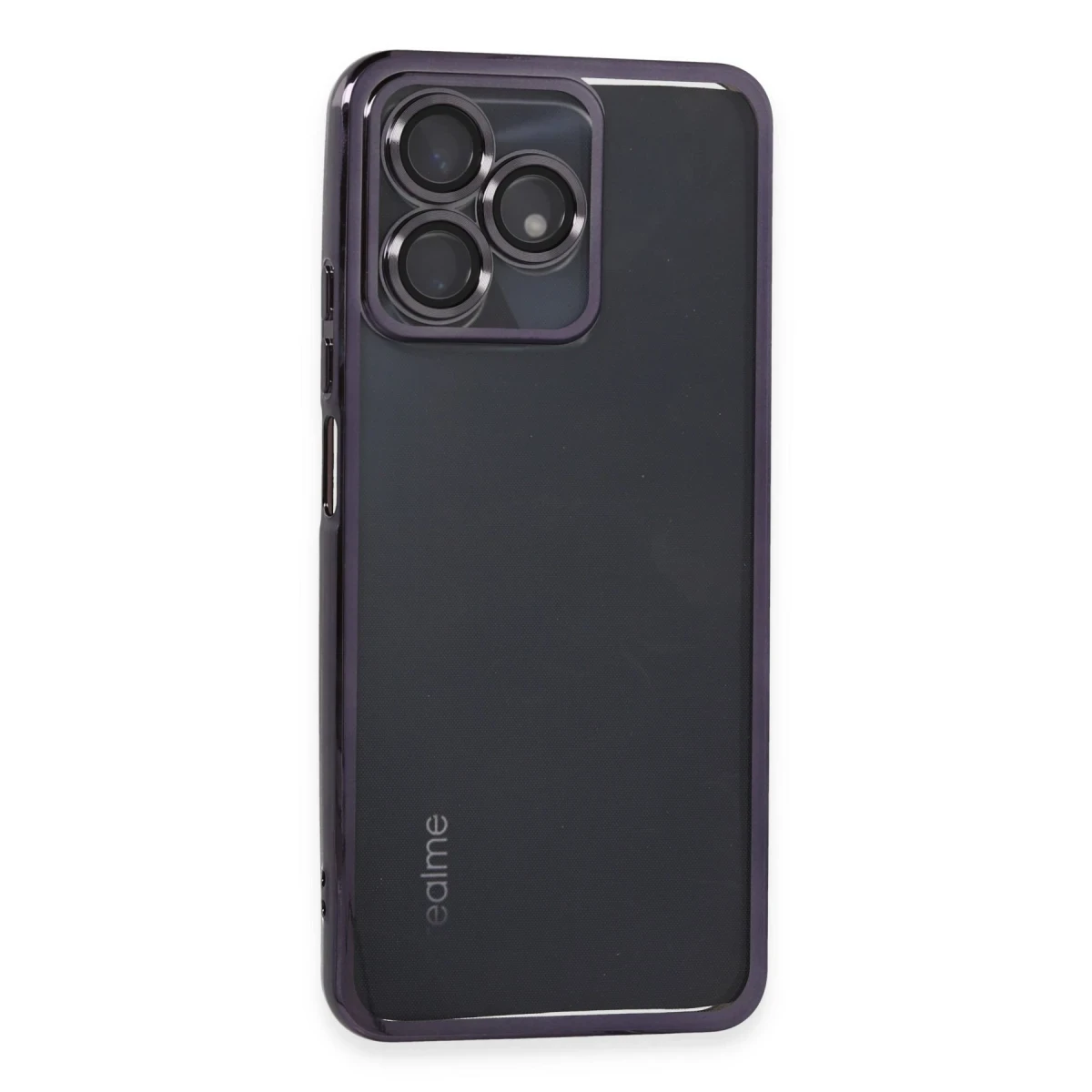 Realme C53 Kılıf Razer Lensli Silikon - Mor