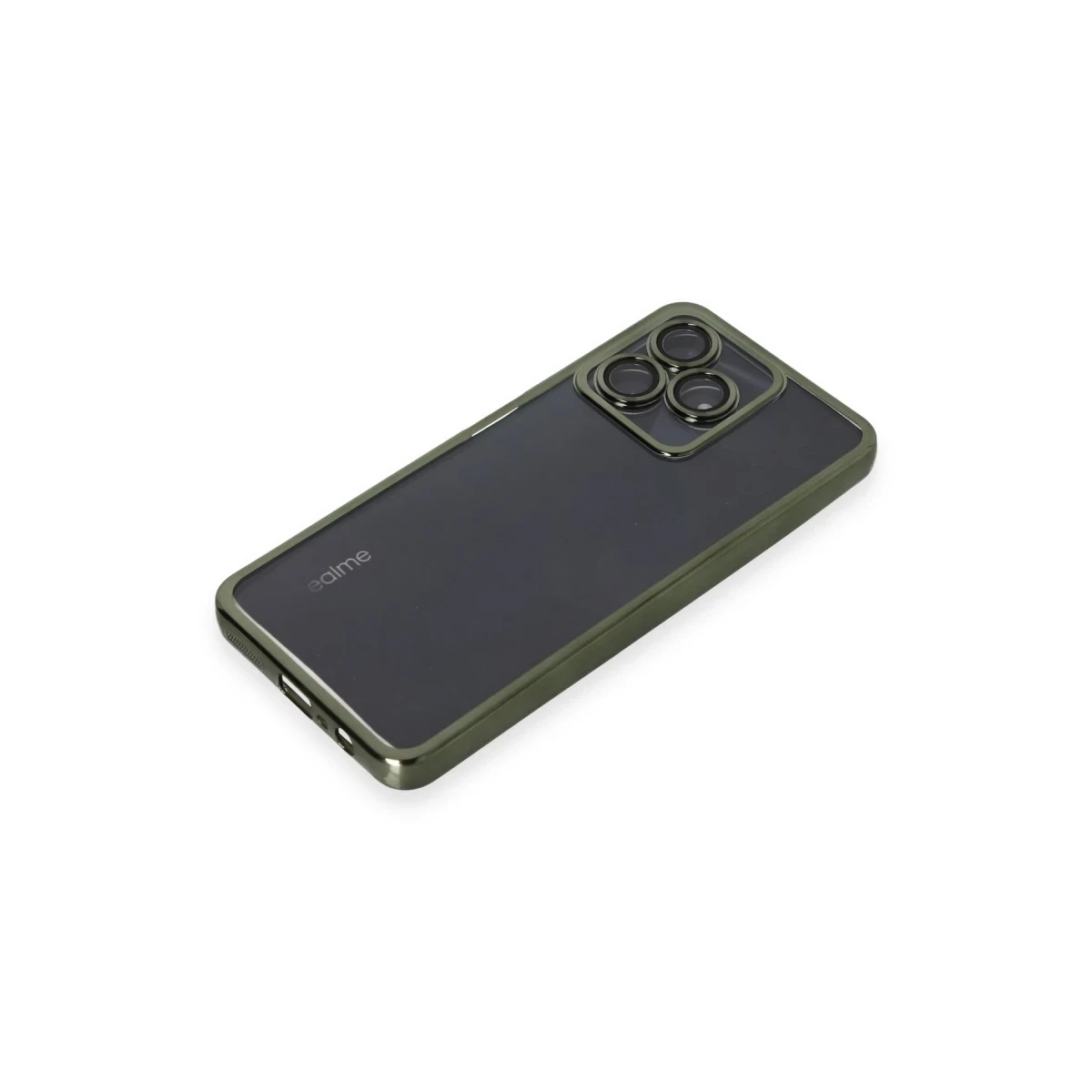 Realme C53 Kılıf Razer Lensli Silikon - Yeşil